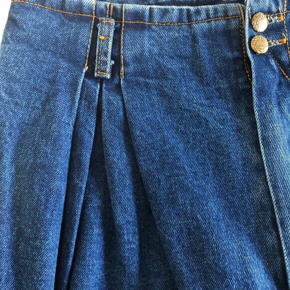 Vintage 90s very high waist baggie studs & zippers embelished denim jeans pants - Picture 16 of 16